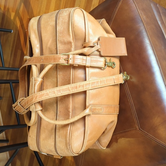Vintage Coach Overnighter 512 British Tan project bag. - Picture 1 of 16